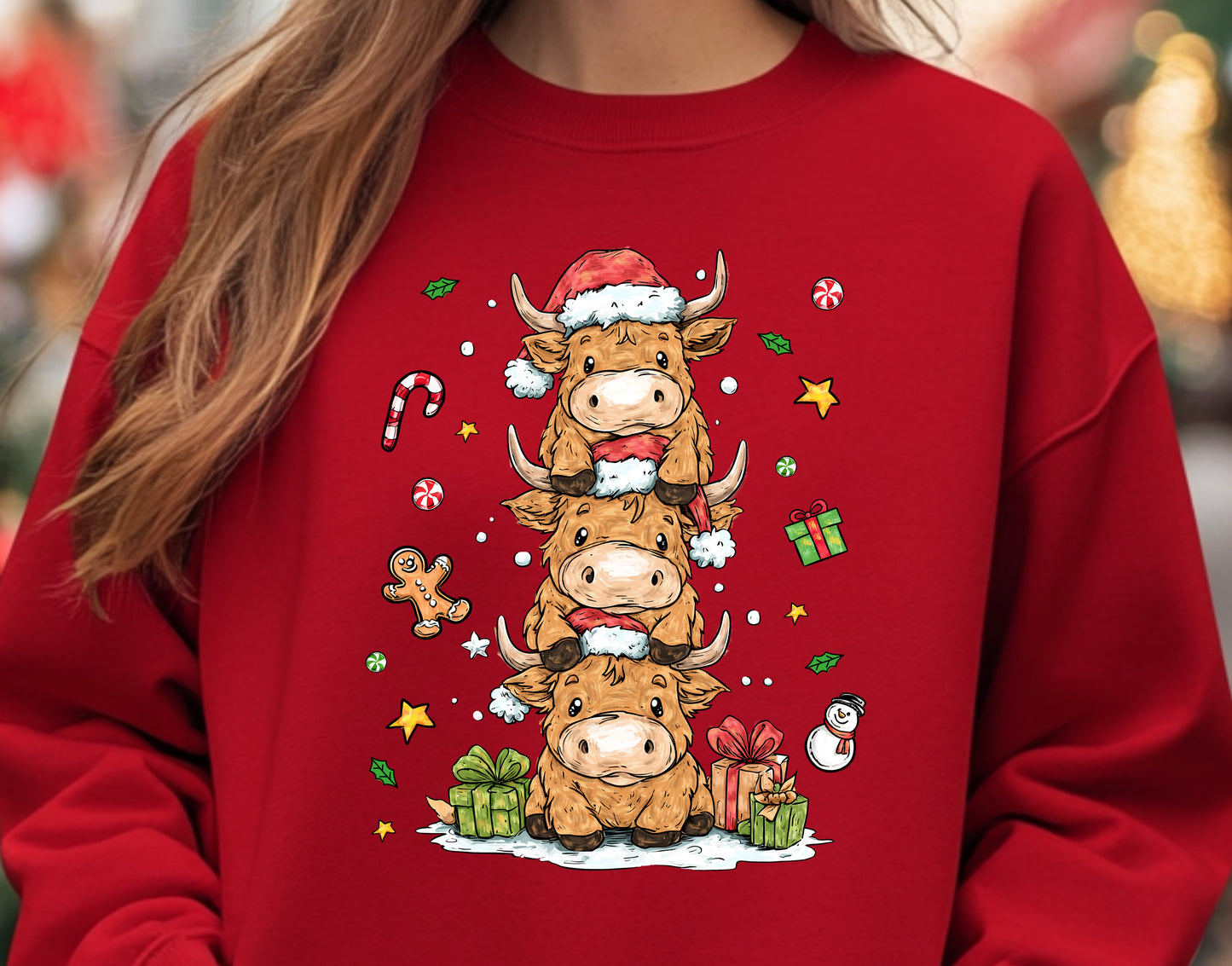 Christmas cows