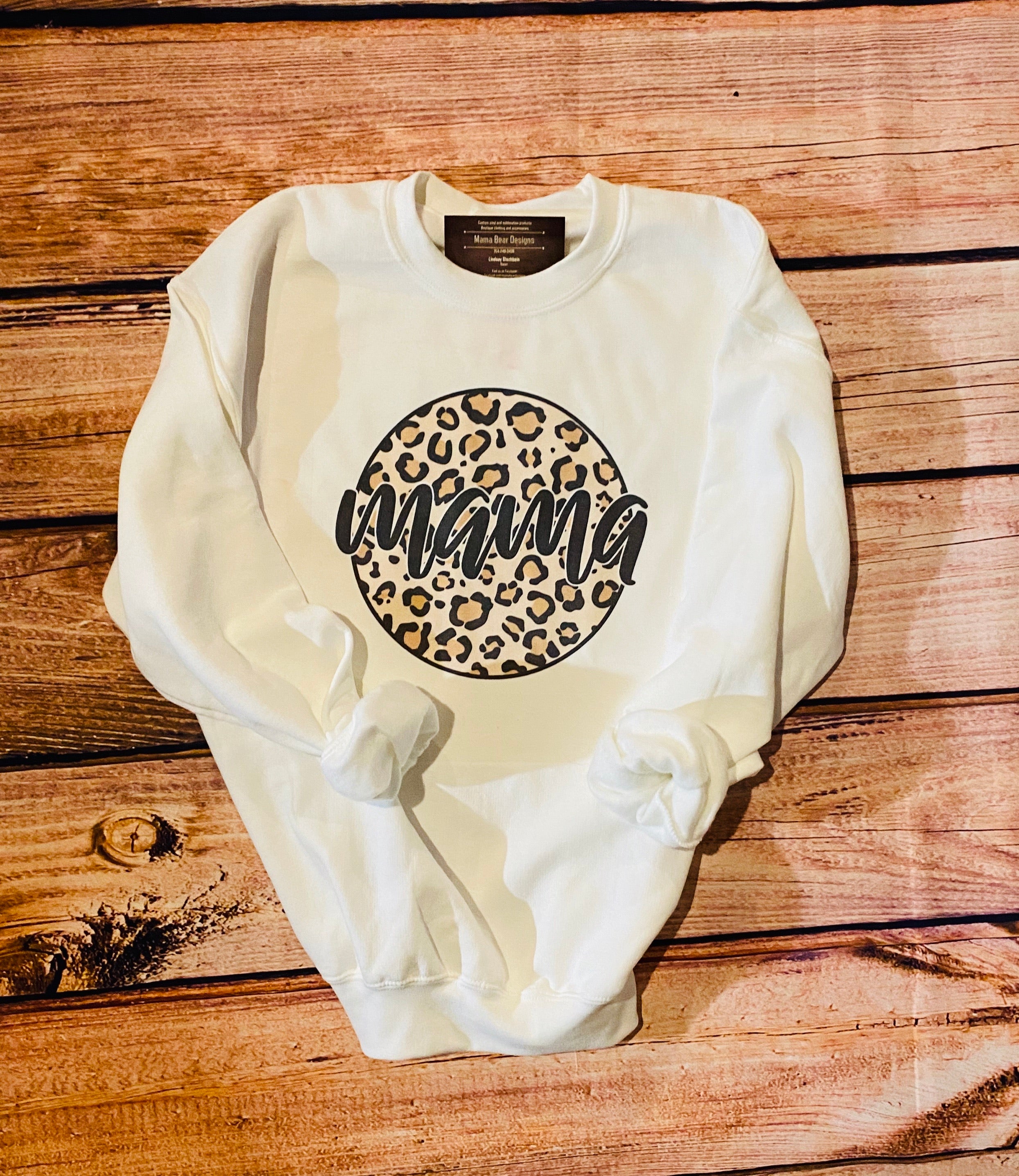 Leopard print hot sale mama sweatshirt