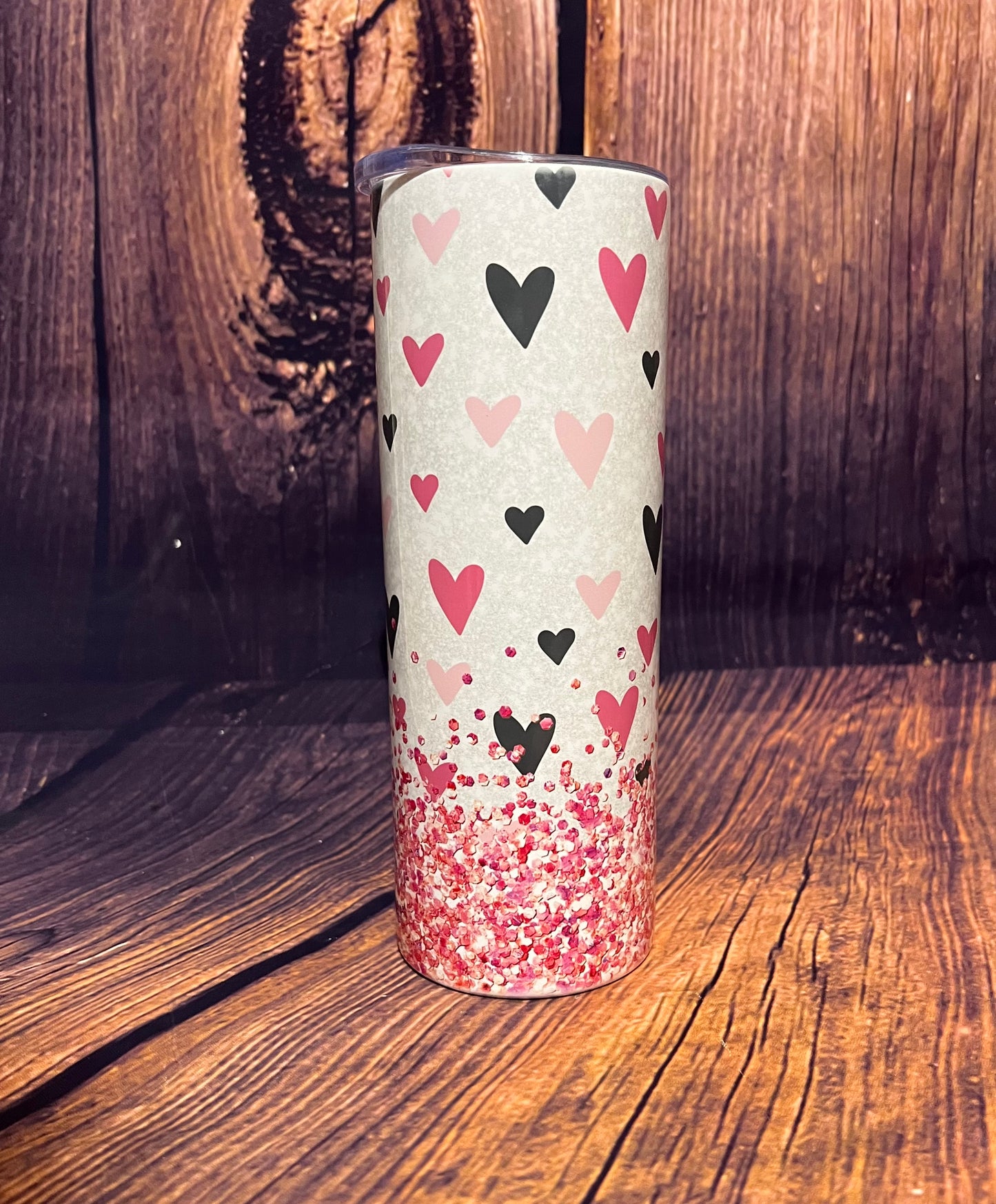 Hearts tumbler