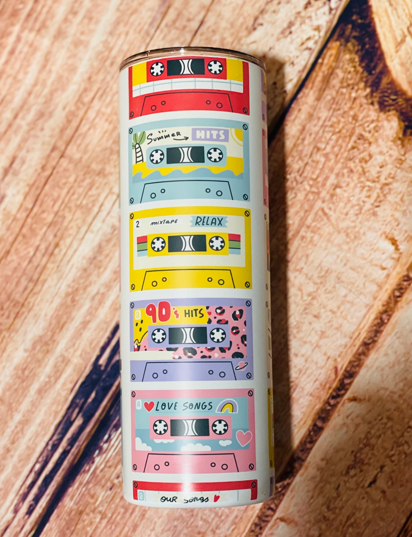 Vintage Cassettes Tumbler