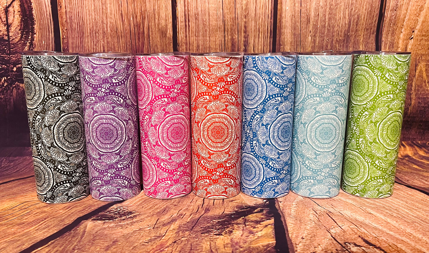 Swear Mandala tumbler