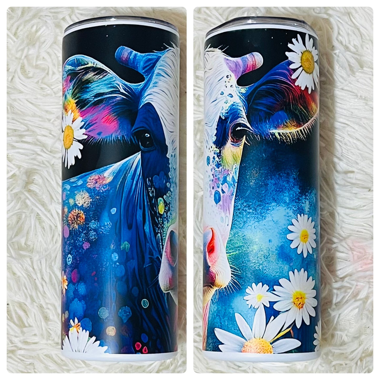 Daisies & Cows tumbler