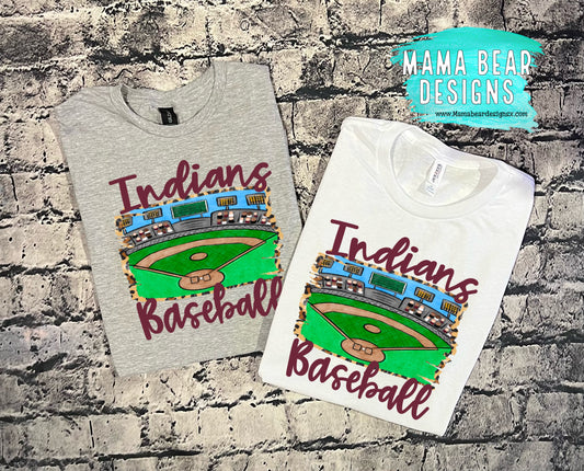 Indians baseball tee