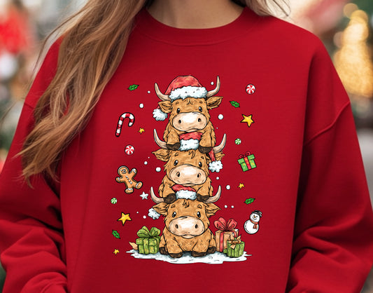 Christmas cows