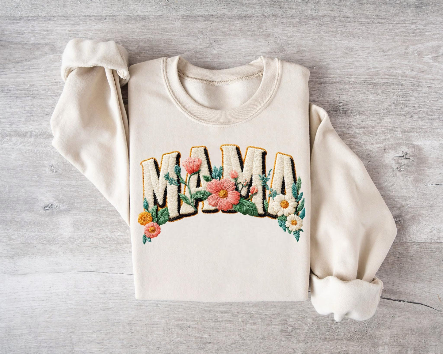 Floral Mama faux patch
