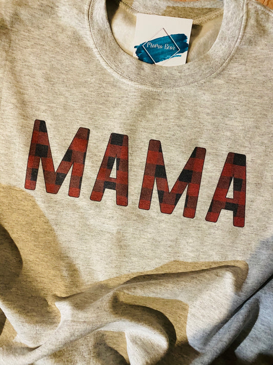 Plaid Mama Sweatshirt