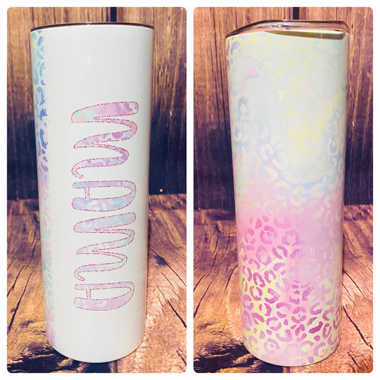 Mama Pastel Leopard tumbler