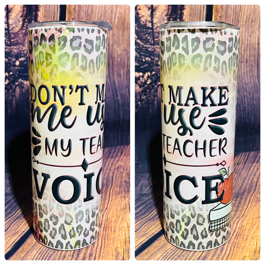 Teacher Voice tumbler