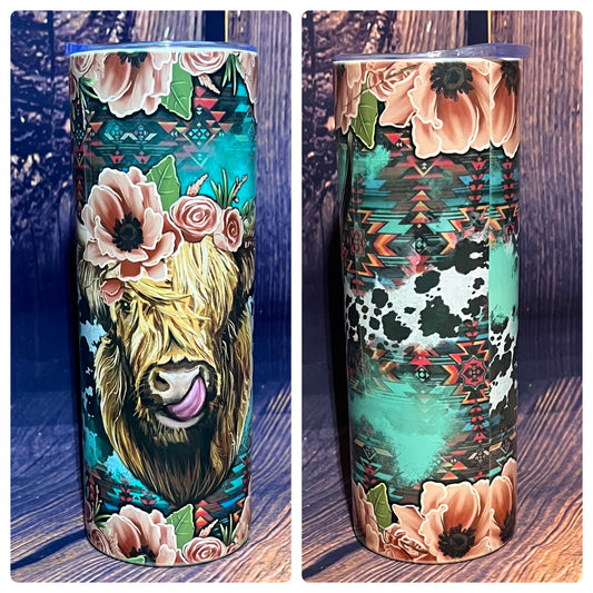 Highland Cow tumbler