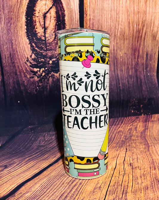 Bossy Teacher tumbler