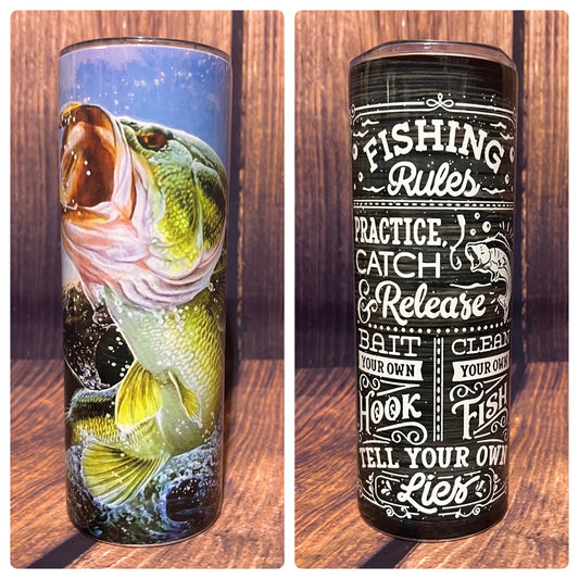 Fishing Rules tumbler