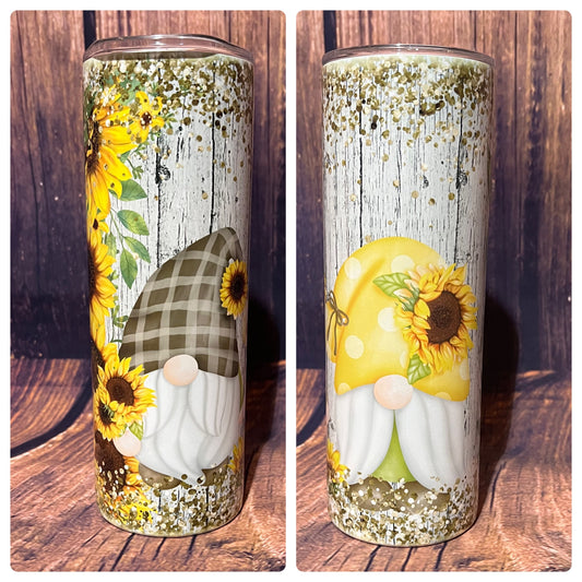 Sunflower Gnome tumbler