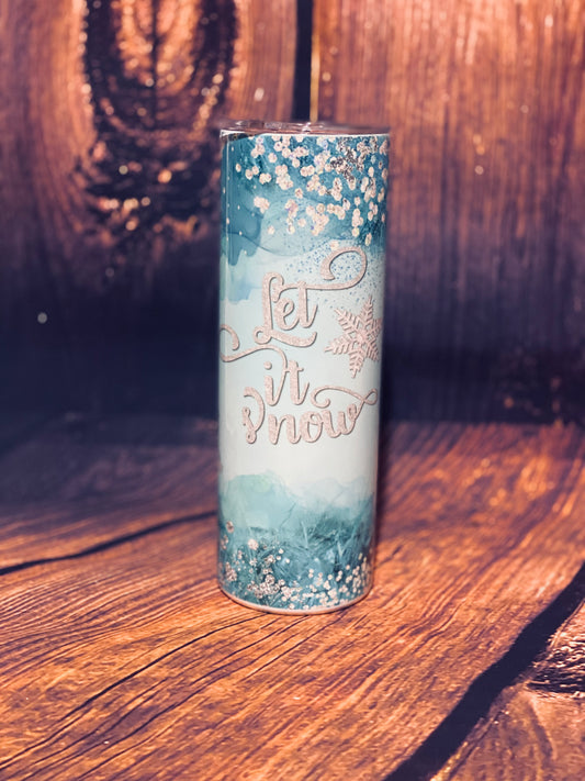 Let it Snow tumbler