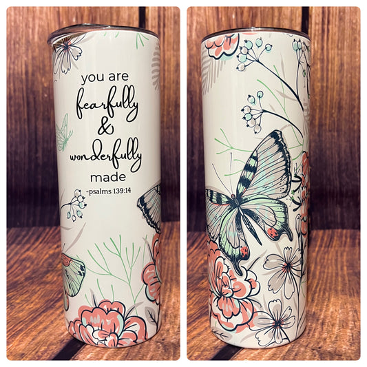 Fearfully & Wonderfully Made tumbler